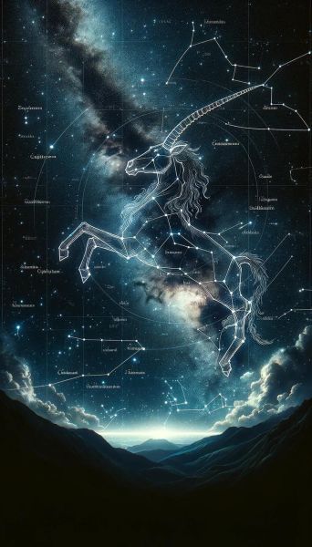 魔羯座星空长什么样_魔羯座星图怎么认