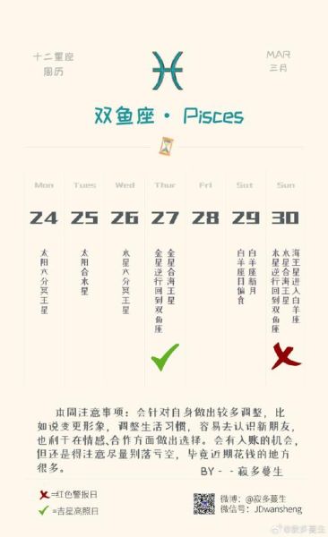 双鱼座本周运势详解_如何把握感情与事业转折点