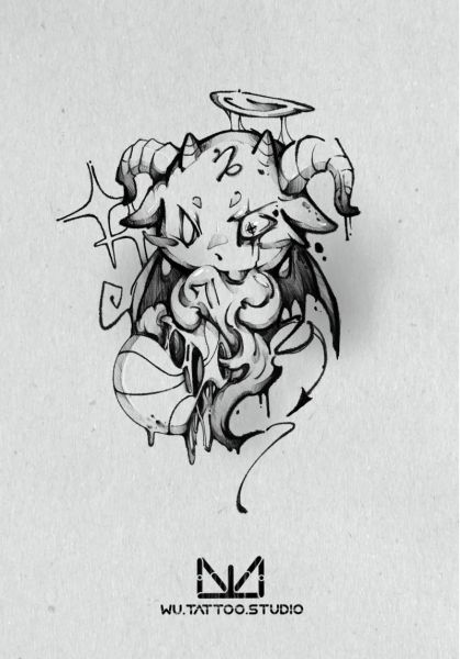 魔羯画法步骤_魔羯画法教程