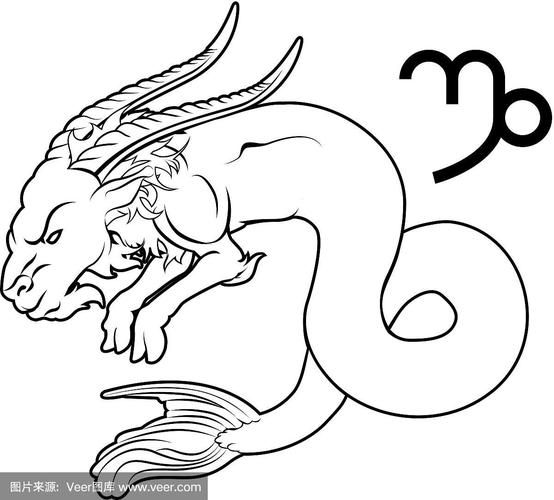 魔羯座男生简笔画可爱_怎么画才萌