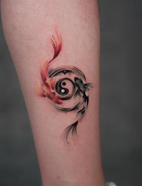 双鱼纹身图案含义_双鱼座纹身设计灵感