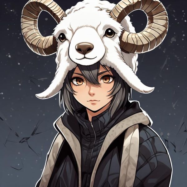 魔羯座男生简笔画头像_怎么画好看