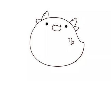 怎么画魔羯座简单_魔羯座简笔画步骤