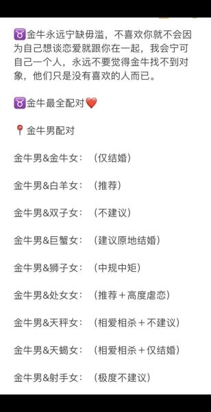 魔羯座男生和金牛女配对吗_能走到最后吗