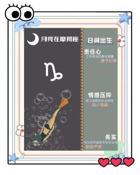 月亮魔羯太阳魔羯性格特点_如何相处