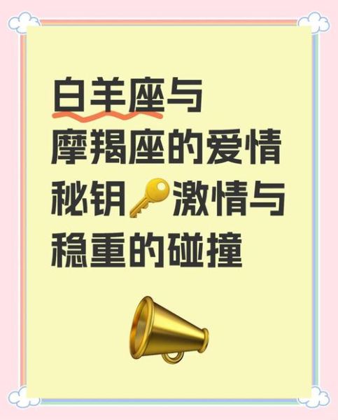 白羊和魔羯为什么相刑_如何化解冲突