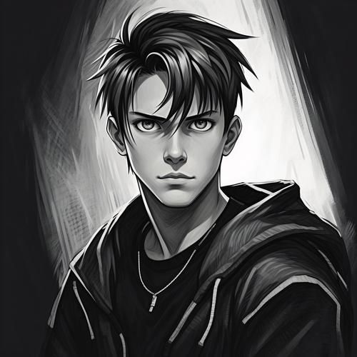 天蝎座男生插画_如何读懂他的神秘眼神