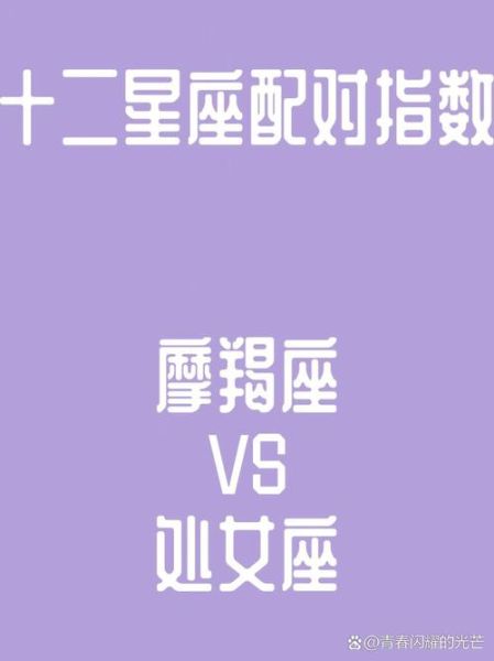 魔羯男处女女配对指数_如何长久相处