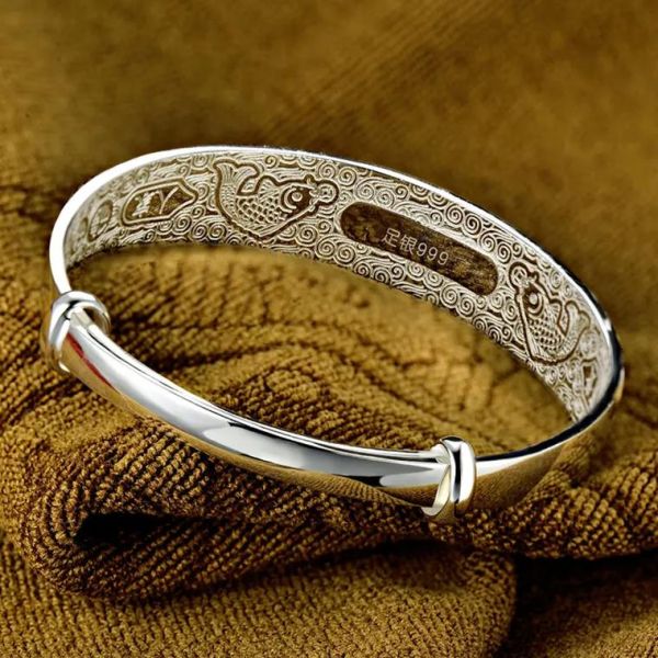 老足银福寿双鱼银手镯值得收藏吗_如何辨别真伪