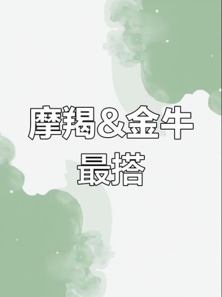 魔羯座和金牛座婚姻配对好吗_如何长久相处