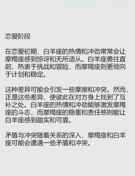 魔羯男和白羊女明星配对能长久吗_如何相处