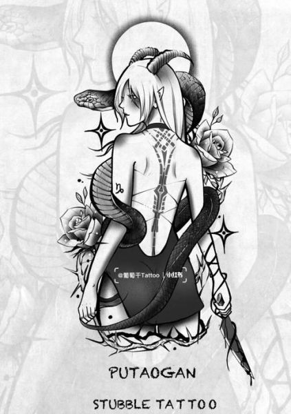 魔羯刺青图案含义_魔羯刺青适合纹在哪里