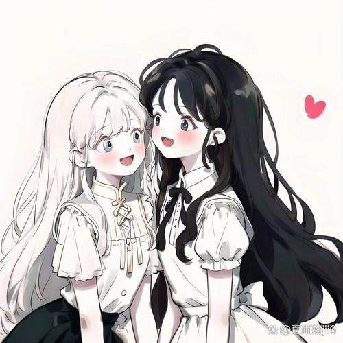 双子女加油图片大全可爱_如何挑选治愈系头像