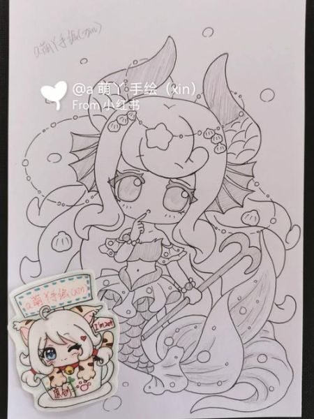 简笔画2020魔羯怎么画_魔羯座简笔画步骤