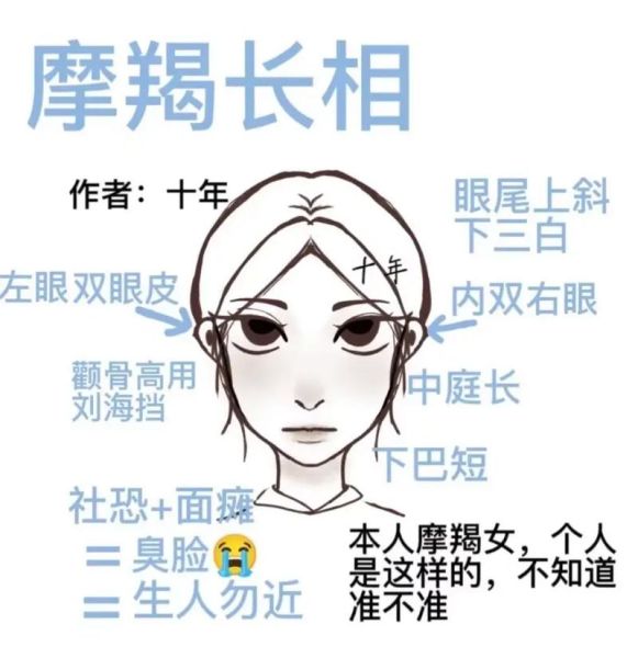 怎么画魔羯座女生的脸_魔羯座女生五官特点